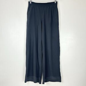 Lululemon Swift Mid-Rise Wide-Leg Pant 29.5" Short Size 6 Black W5FFBS